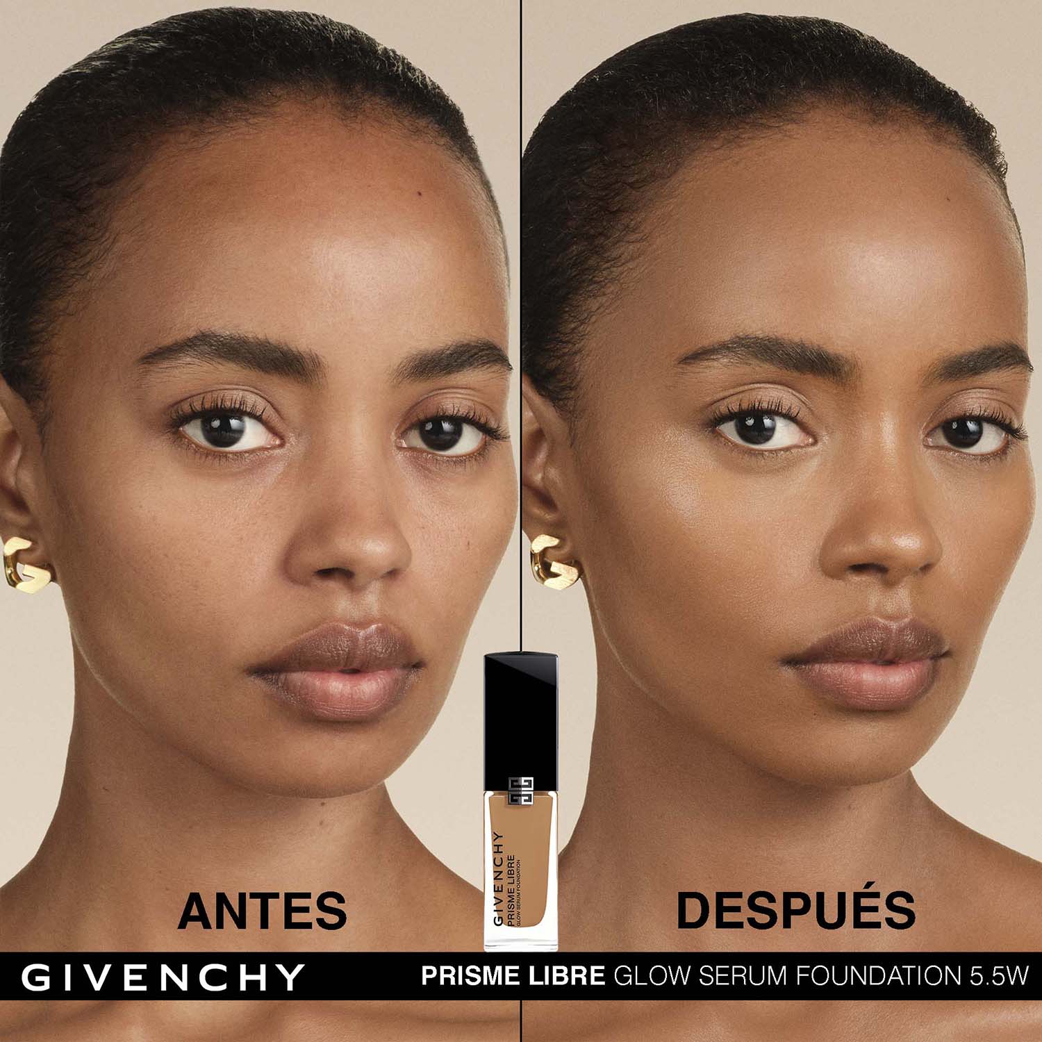 PRISME LIBRE GLOW SERUM FOUNDATION. BASE DE MAQUILLAJE EN SUERO QUE MEJORA LA PIEL, LUMINOSIDAD 24H E HIDRATACIÓN 48 H (BASE DE MAQUILLAJE EN SUERO)